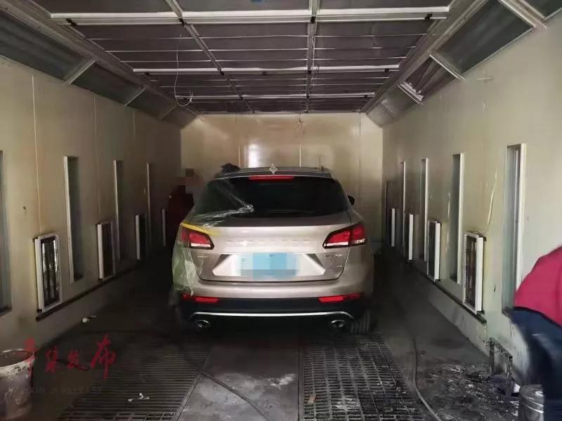 噴漆房廢氣收集處理設(shè)施未開啟，拘留并罰款！